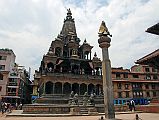 Kathmandu Patan Durbar Square 12 Krishna Mandir And Garuda Column